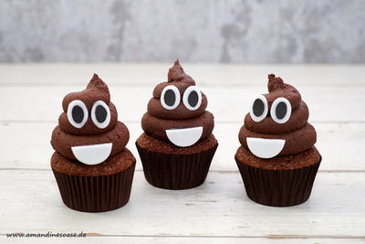 Kackhaufen Cupcakes | Poop Emoji